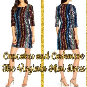 🧁NWT $148 MULTI SEQUIN CUPCAKES AND CASHMERE DRESS